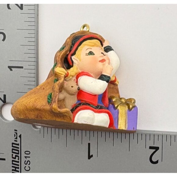 Hallmark Keepsake Christmas Ornament Curius The Elf 2001 Vintage Handcrafted - Picture 3 of 11